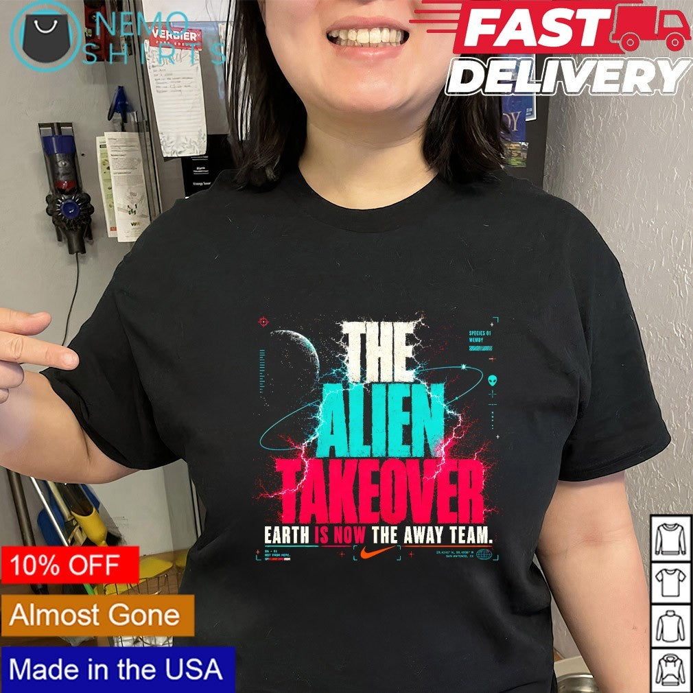 The Wemby Alien takeover Earth is now the away team shirt