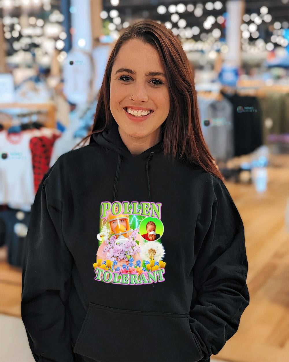 The girl gas mask pollen tolerant shirt