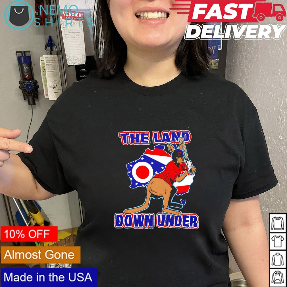 The land down under Cleveland baseball Ohio shirt