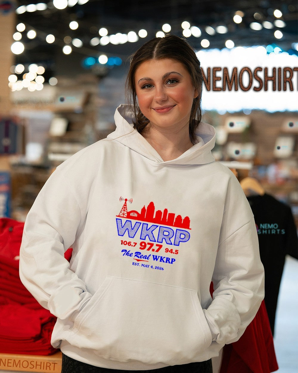 The real WKRP Est May 4th 2026 Cincinnati skyline shirt