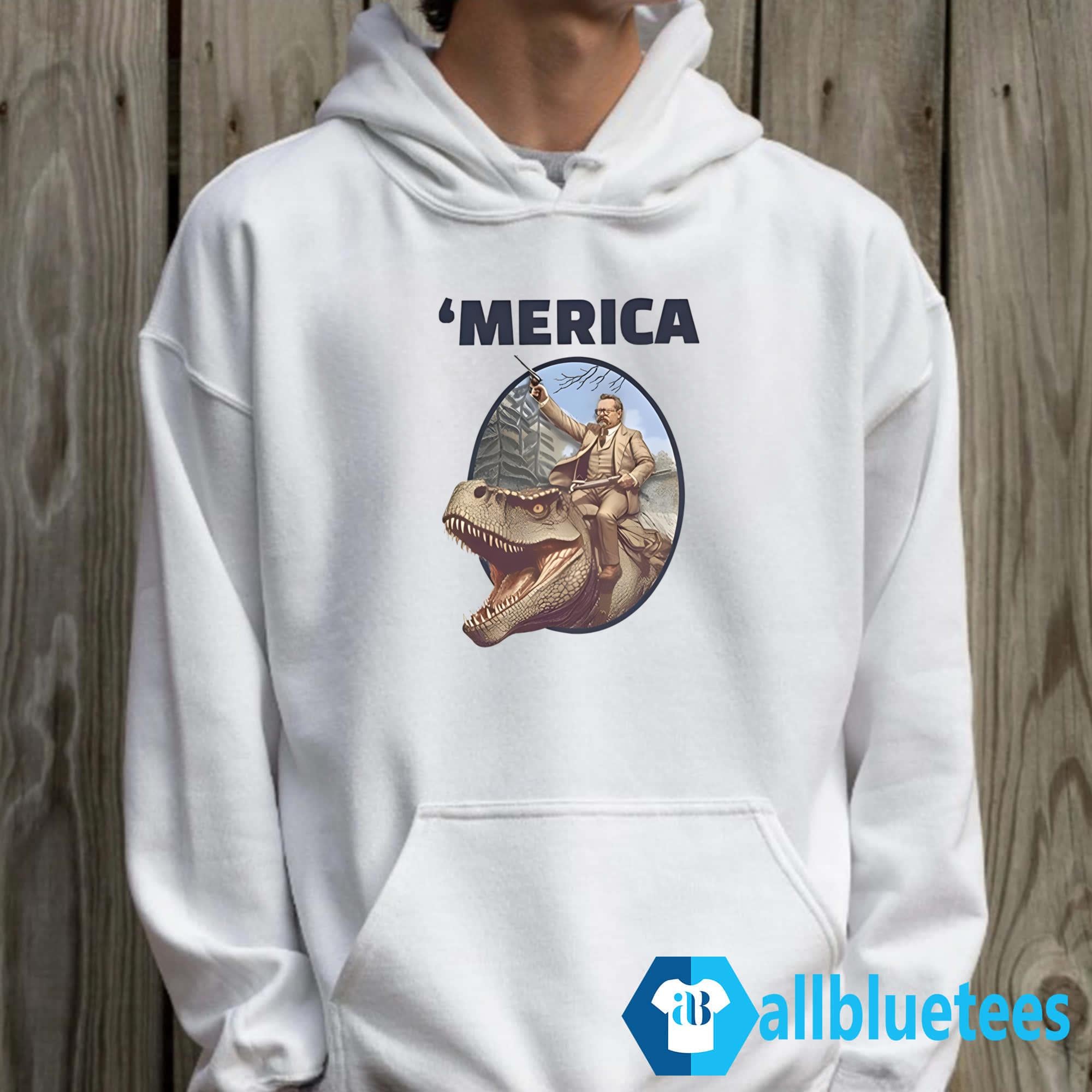 Theodore Roosevelt Allosaurus T-Rex ‘Merica Shirt