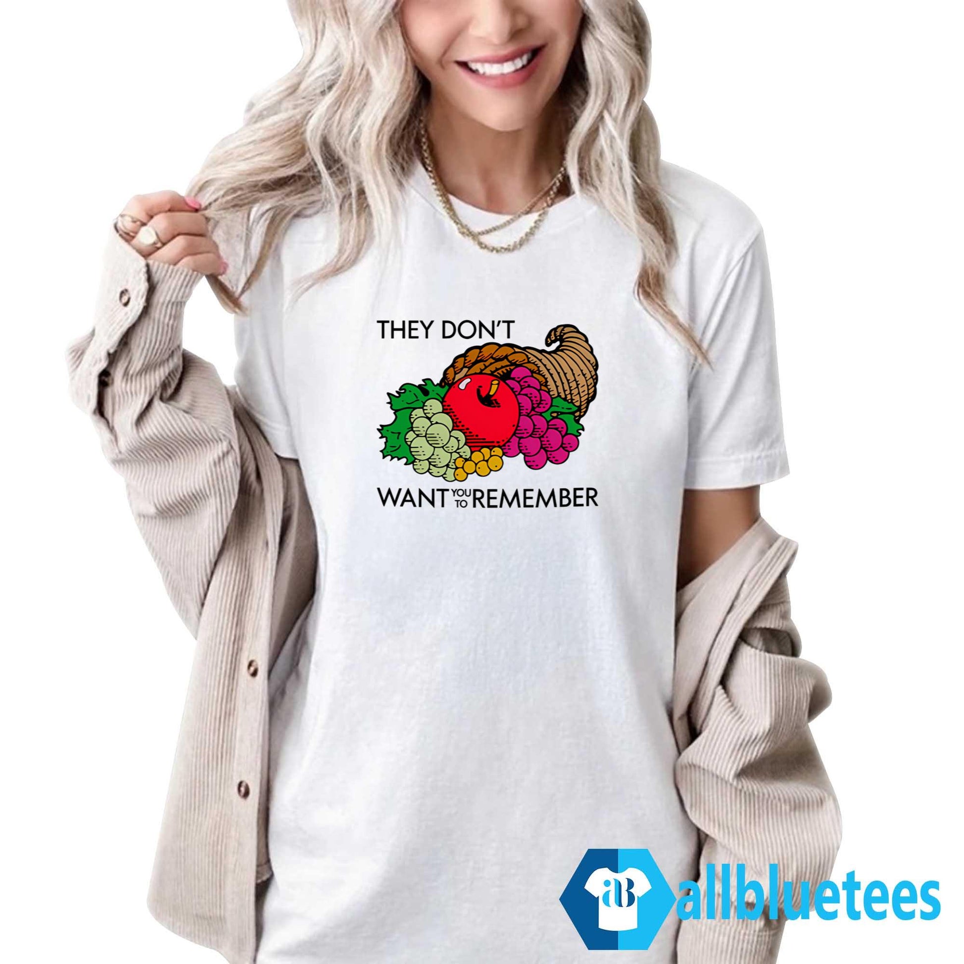 They Don’t Want You To Remember Thanksgiving Shirt