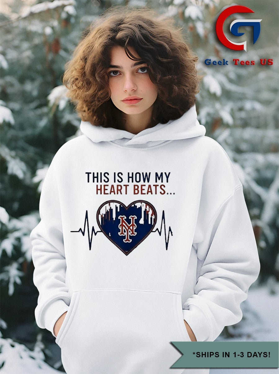 This is how my heart beats New York Mets 2025 logo shirt