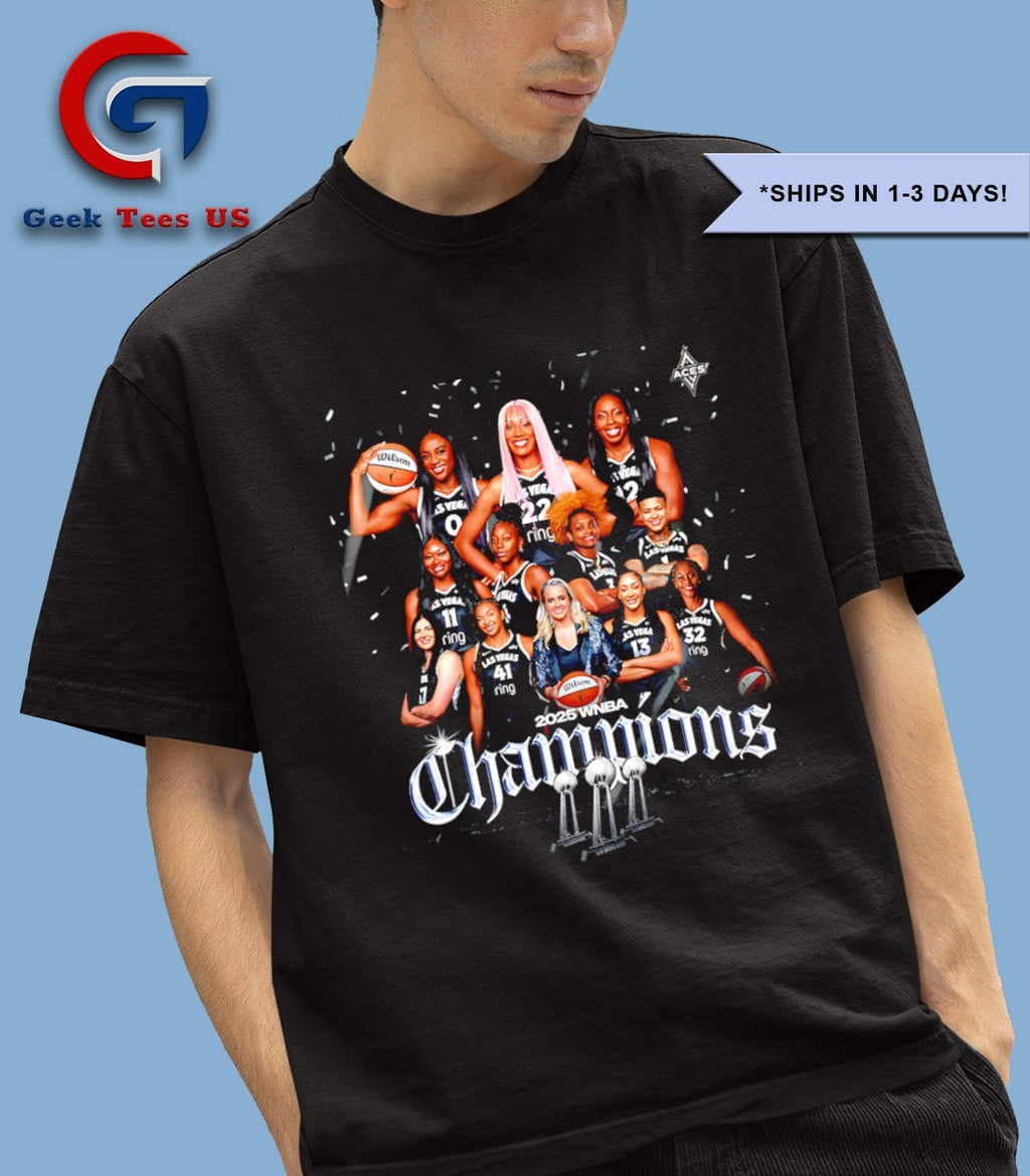 Three of a kind Las Vegas Aces WNBA Finals Champions 2025 poster shirt