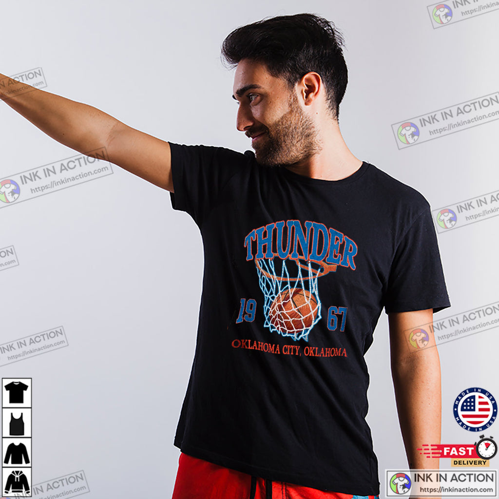 Thunder Oklahoma City Basketball 1967 Retro T-shirt