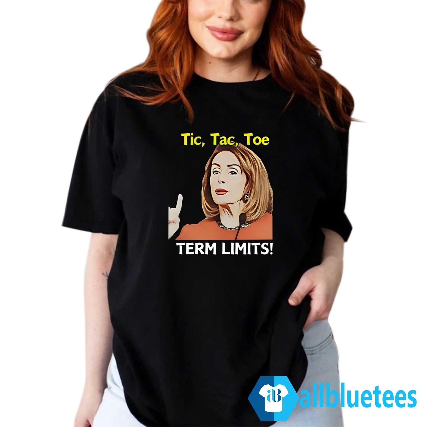 Nancy Pelosi Tic Tac Toe Term Limits Heavyweight Shirt