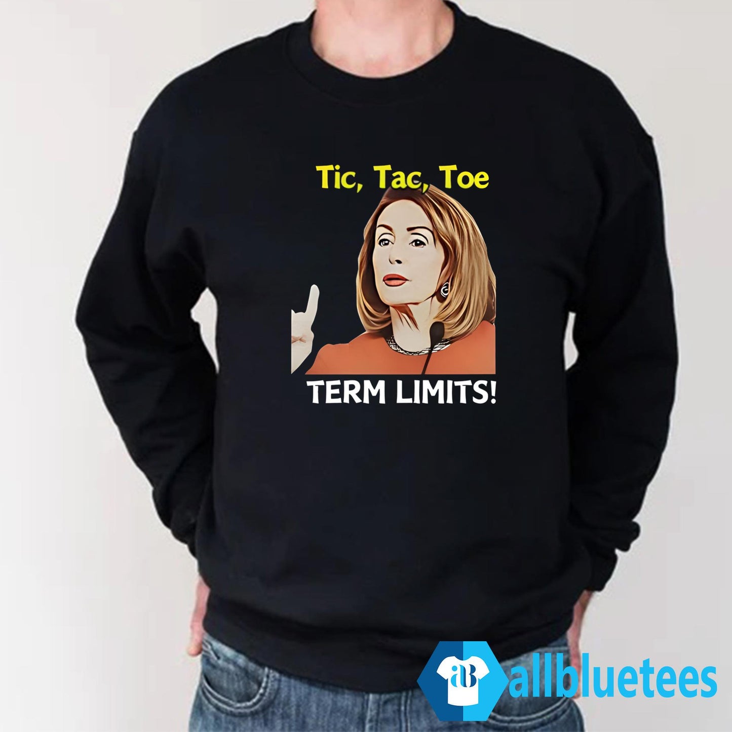 Nancy Pelosi Tic Tac Toe Term Limits Heavyweight Shirt