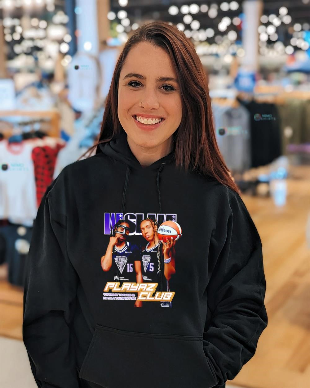 Tiffany Hayes and Kayla Thornton Golden State Valkyries playaz club shirt