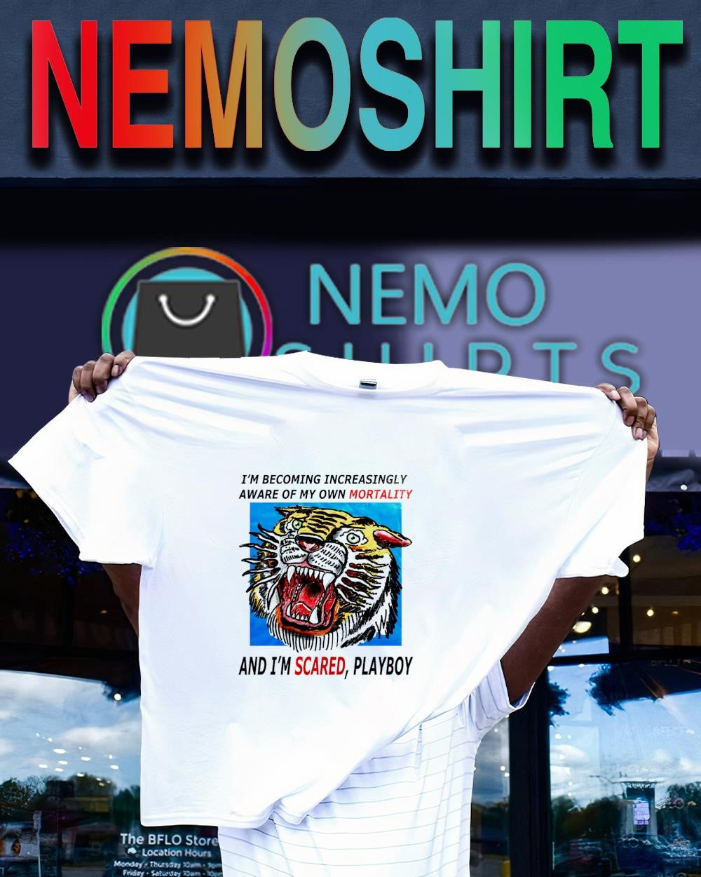 Tiger I’m becoming increasingly aware of my own mortality and I’m scared playboy shirt