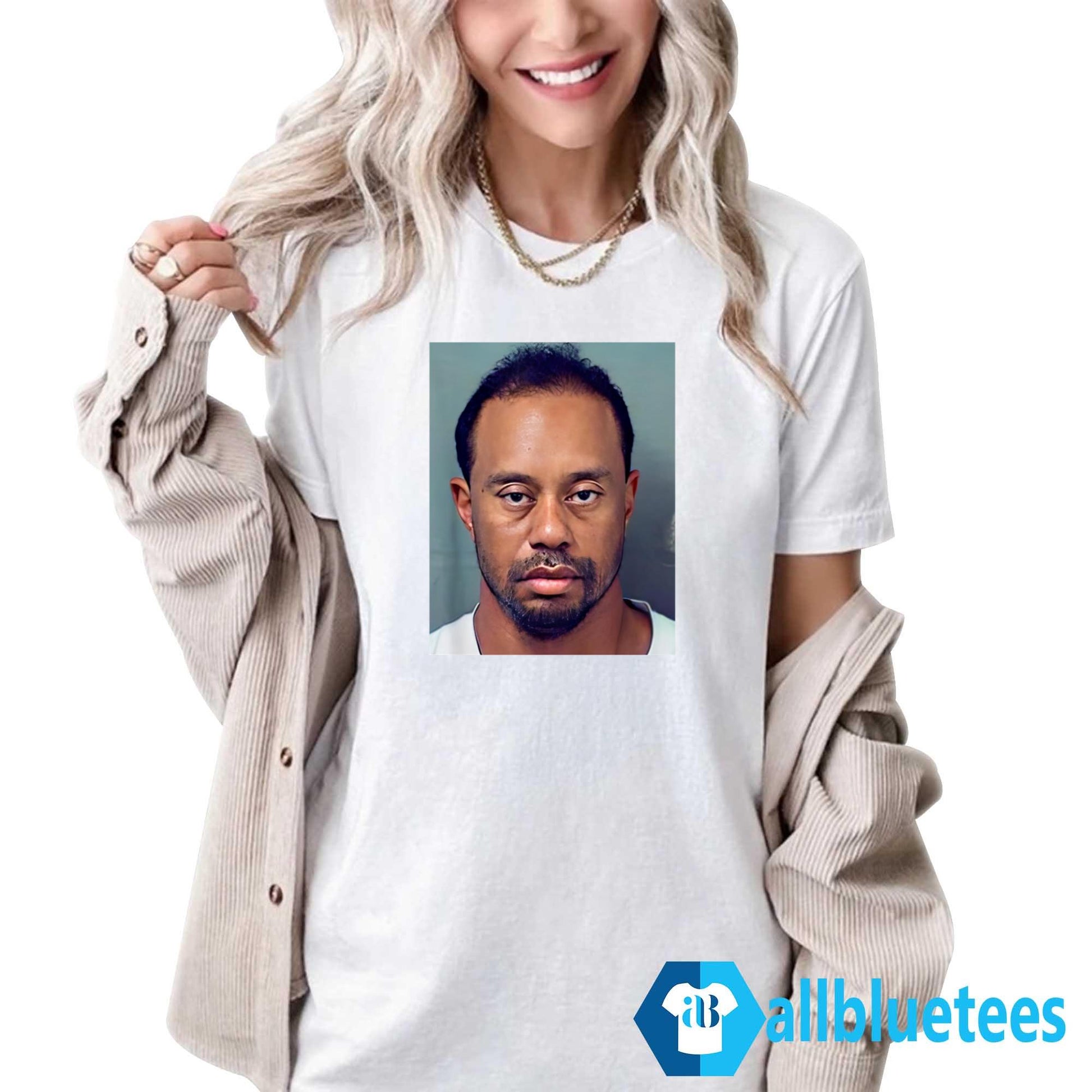 Tiger Woods Mugshot Shirt