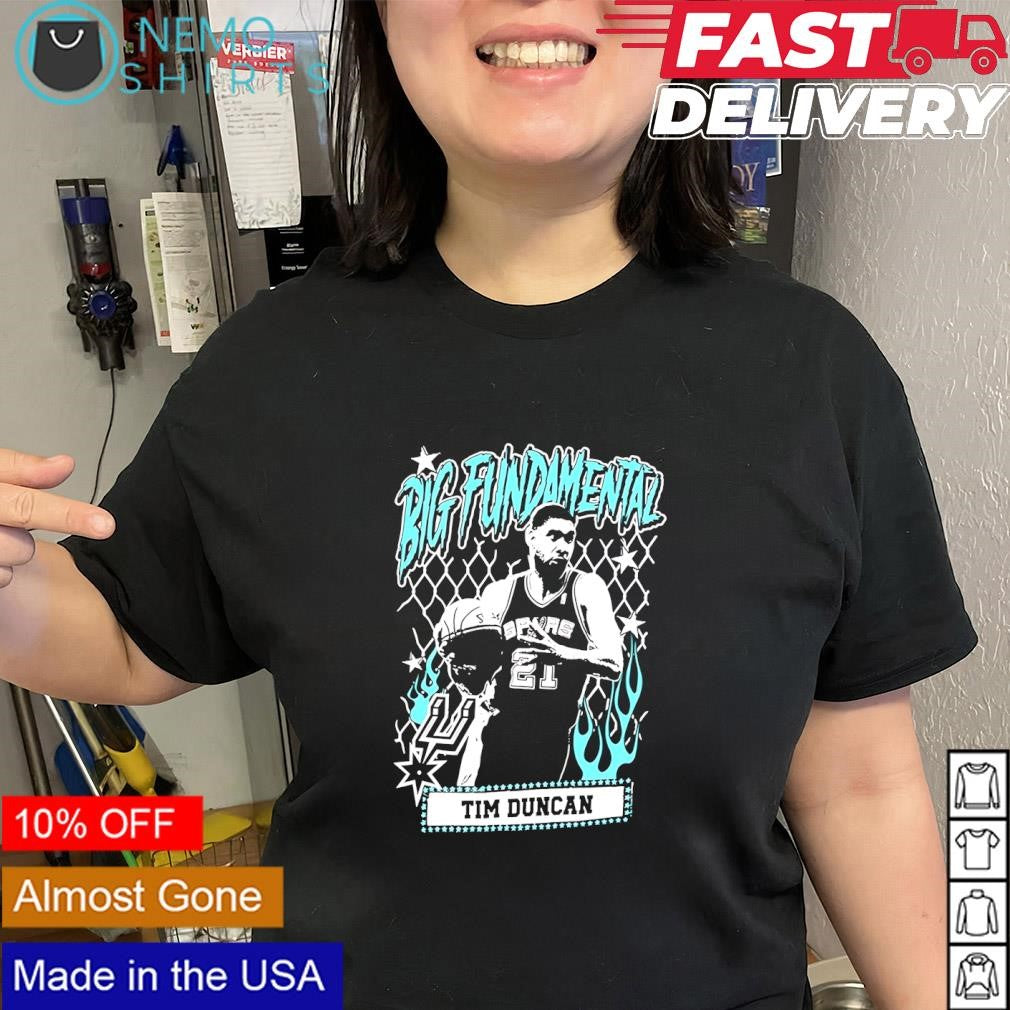 Tim Dunca Big Fundamental San Antonio Spurs player vintage logo shirt