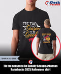 Tis the season to be Spooky Season Arkansas Razorbacks 2025 Halloween shirt