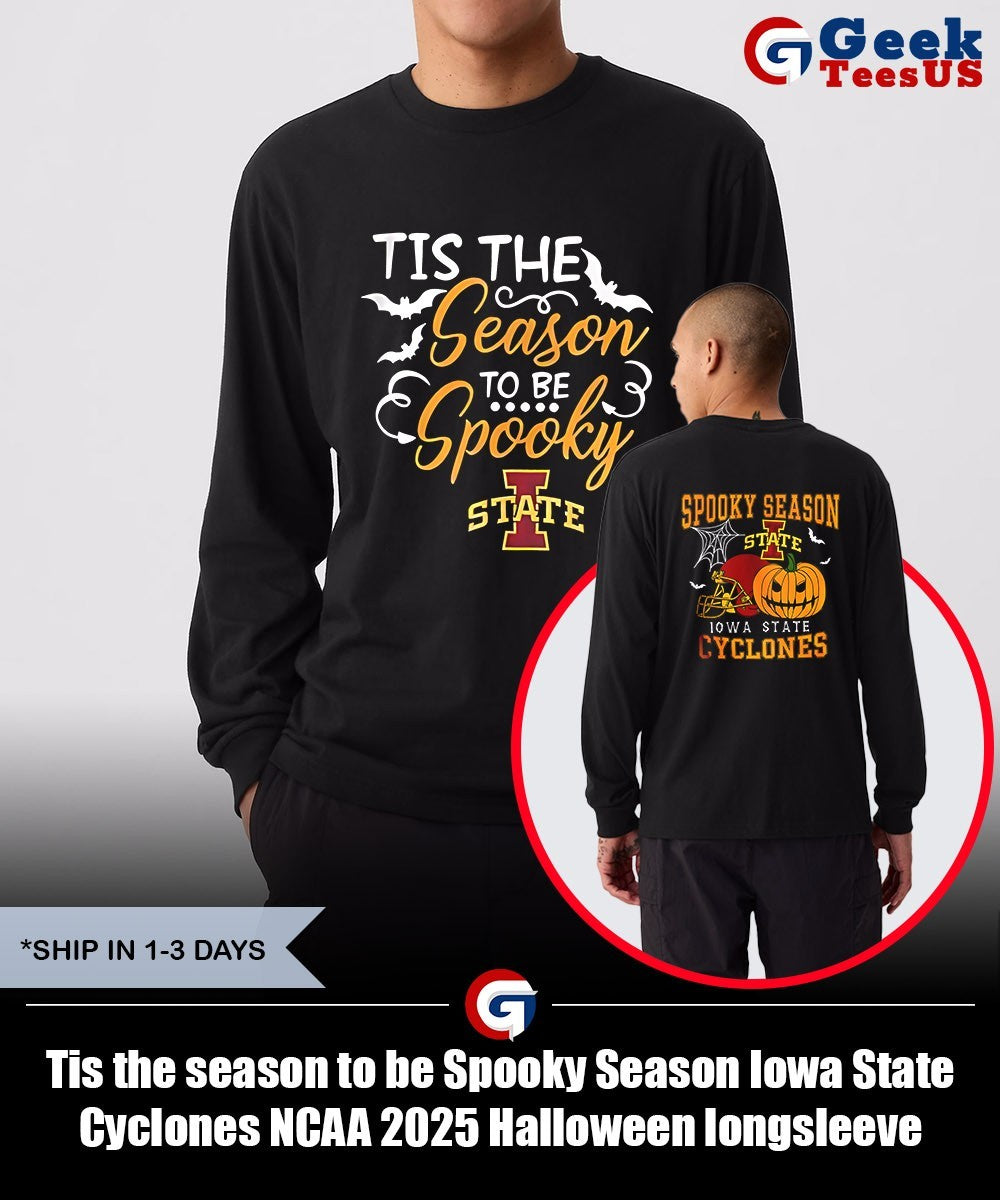Tis the season to be Spooky Season Iowa State Cyclones NCAA 2025 Halloween shirt