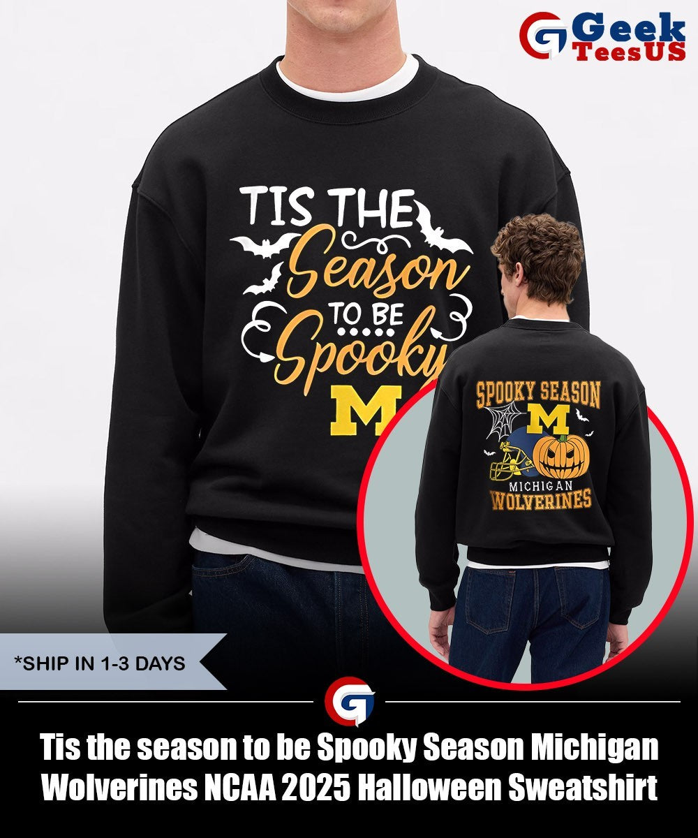 Tis the season to be Spooky Season Michigan Wolverines NCAA 2025 Halloween shirt