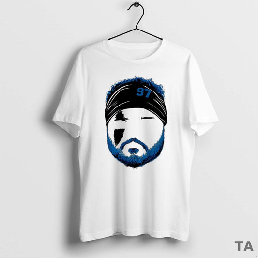 Top Aidan Hutchinson Detroit Lions Football Blank Face 97 T Shirt Sweater