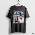 Top All I Want For Christmas And Were Spiraling Jersey Shore Ugly T Shirt Sweater