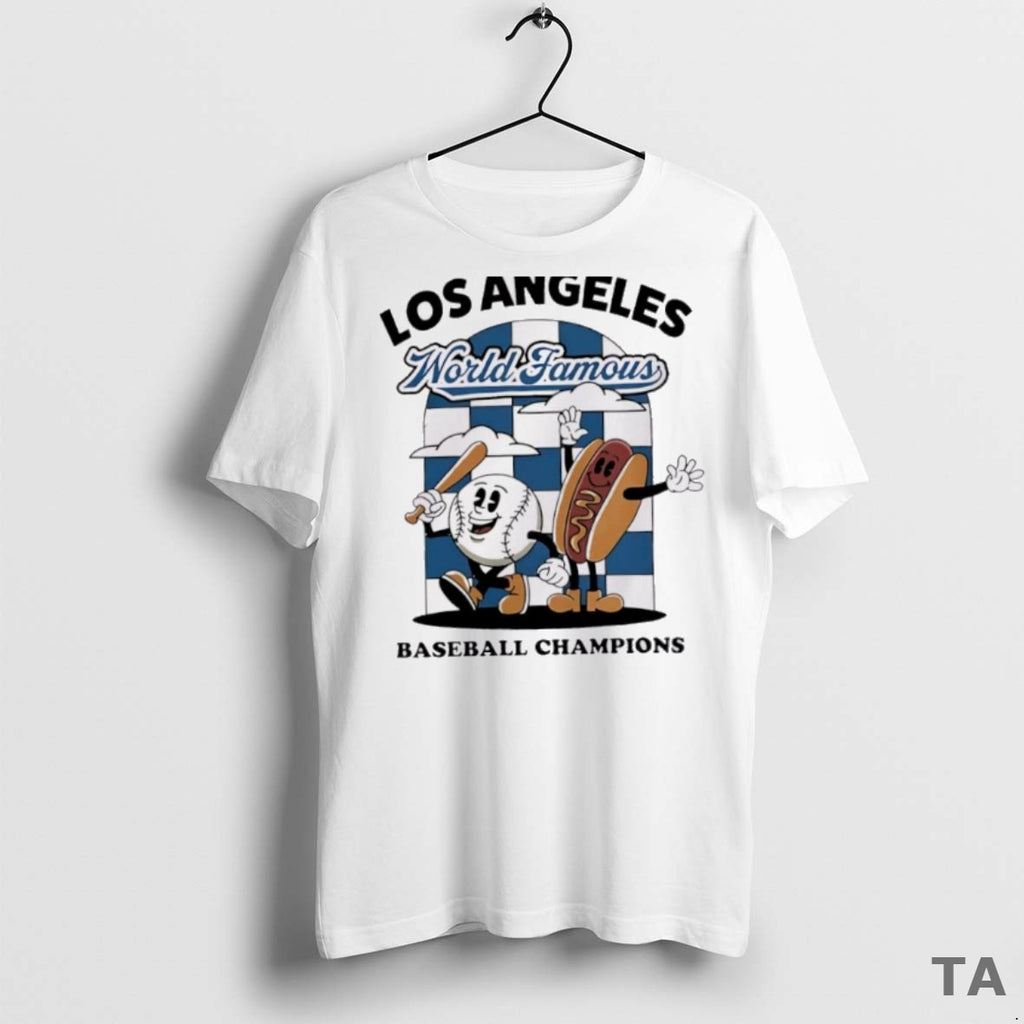 Top Awesome La Dodgers World Series Merch Los Angeles Dodgers World Famous Baseball Champions