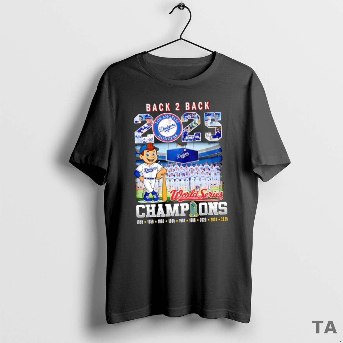 Top Awesome Los Angeles Dodgers Back 2 Back 2025 World Series Champions T Shirt Sweater