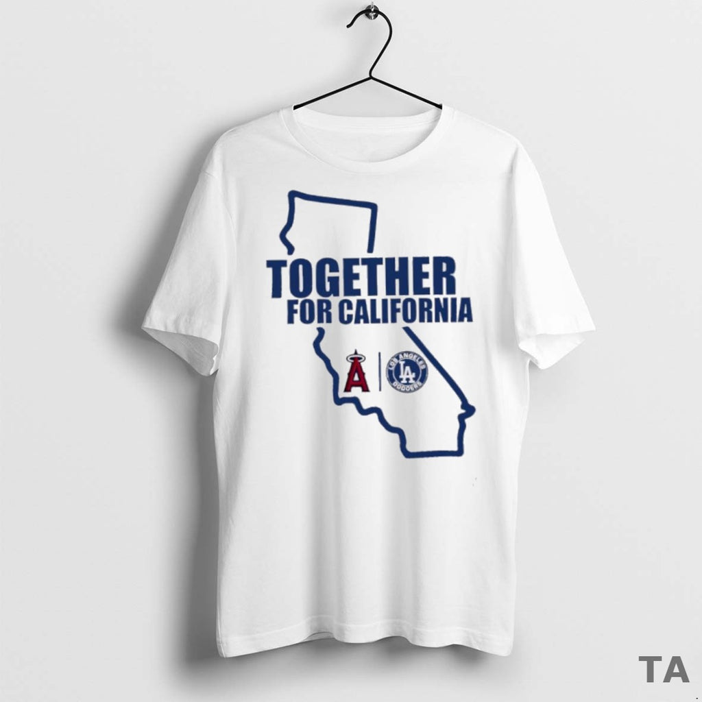 Top Awesome Los Angeles Dodgers Together For California T Shirt Sweater