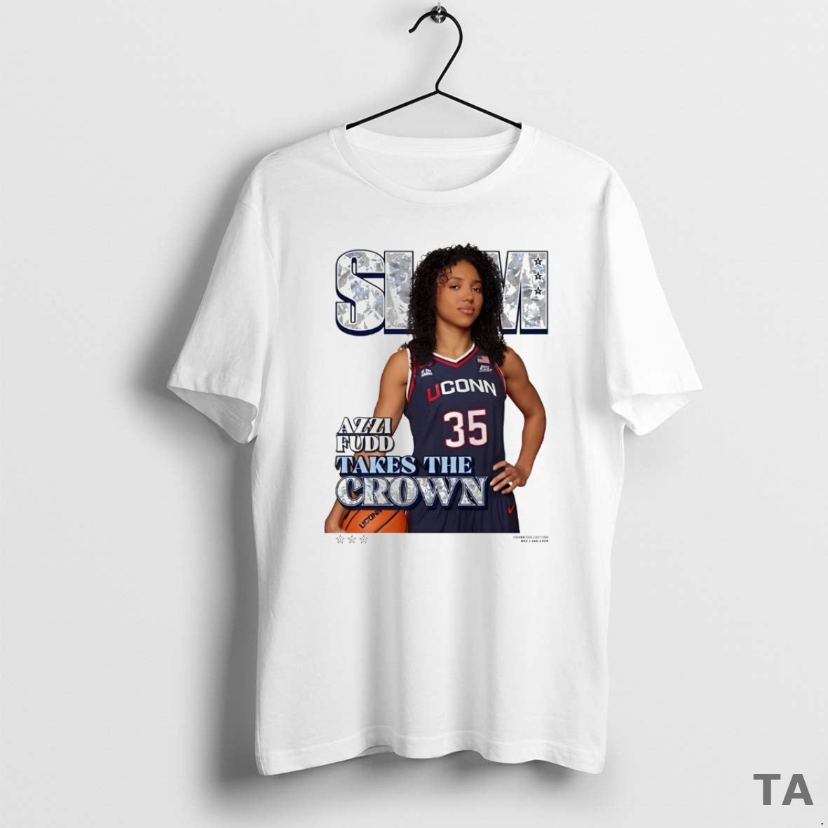 Top Azzi Fudd Takes The Crown Uconn Huskies T Shirt Sweater