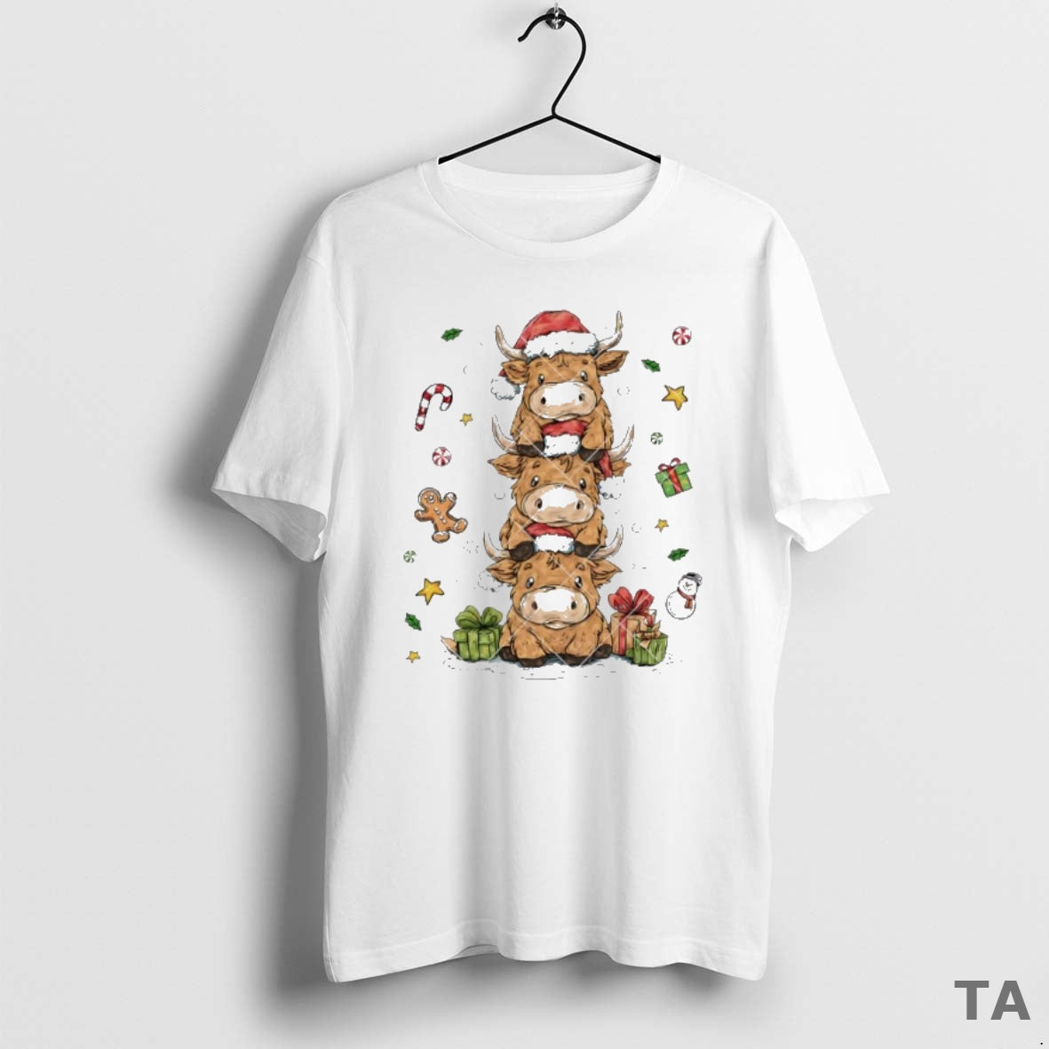Top Baby Buffalo Christmas Merry Christmas T Shirt Sweater
