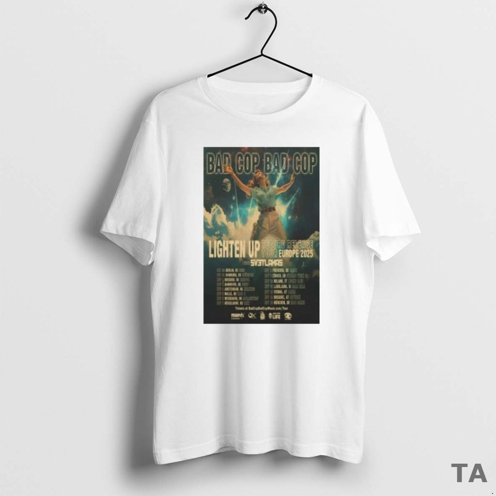 Top Bad Cop Bad Cop Lighten Up Record Release Fall Tour 2025 T Shirt Sweater