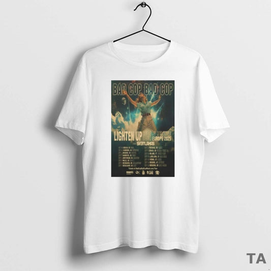 Top Bad Cop Bad Cop Lighten Up Record Release Fall Tour 2025 T Shirt Sweater