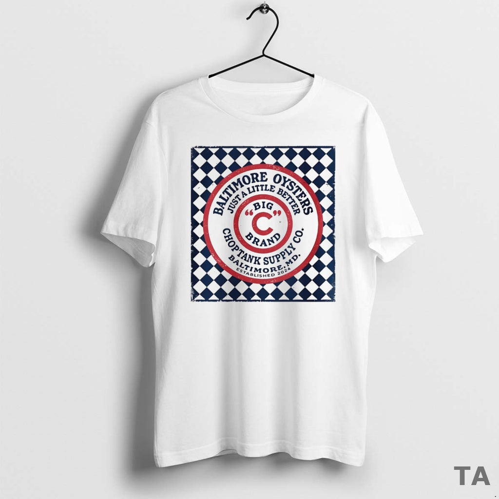 Top Baltimore Big C Brand Oysters Just A Little Better T Shirt Sweater