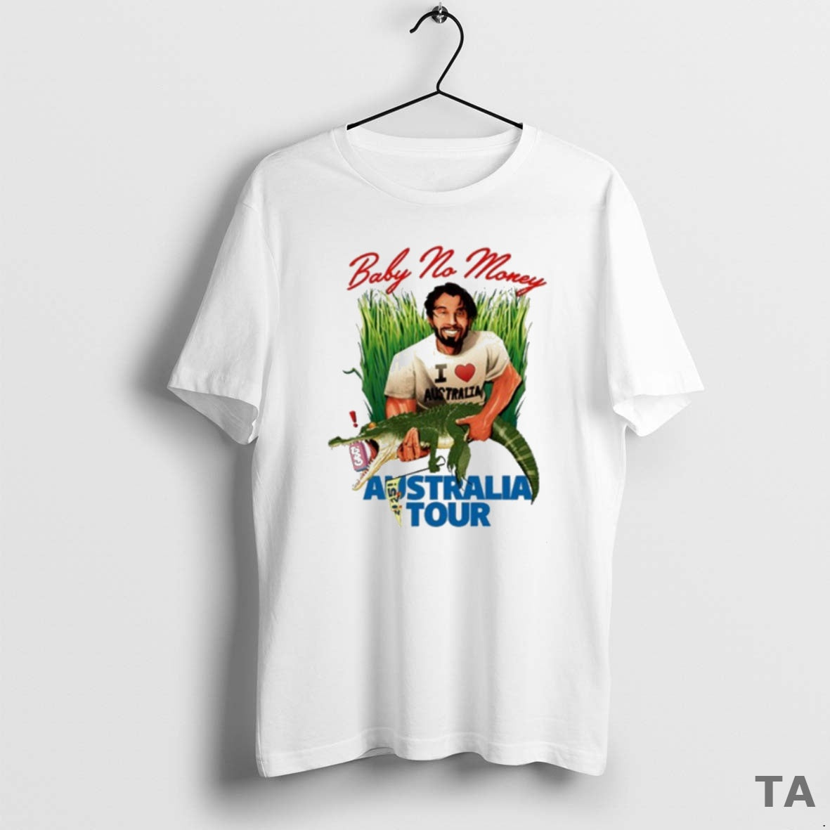 Top Bbno Baby No Money Australia 2025 Tour Gator T Shirt Sweater