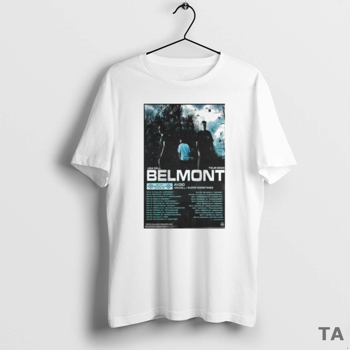 Top Belmont America Fall Tour 2025 T Shirt Sweater