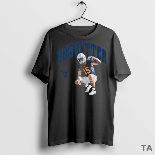 Top Ben Cutter West Virginia Mountaineers Ncaa Portrait 2025 T Shirt Sweater