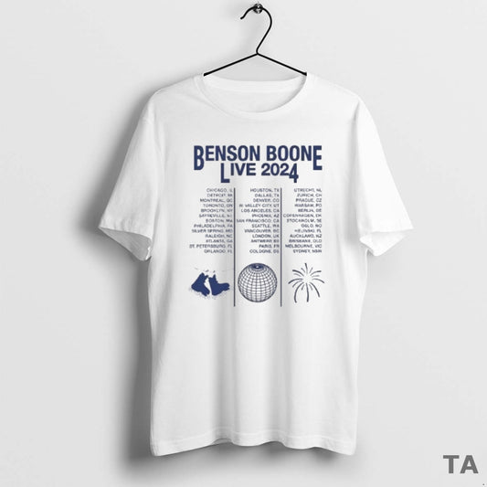 Top Benson Boone Live World Tour 2024 T Shirt Sweater