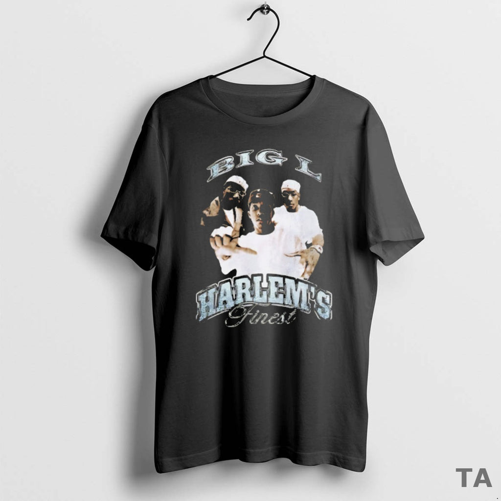 Top Big L Harlems Finest T Shirt Sweater