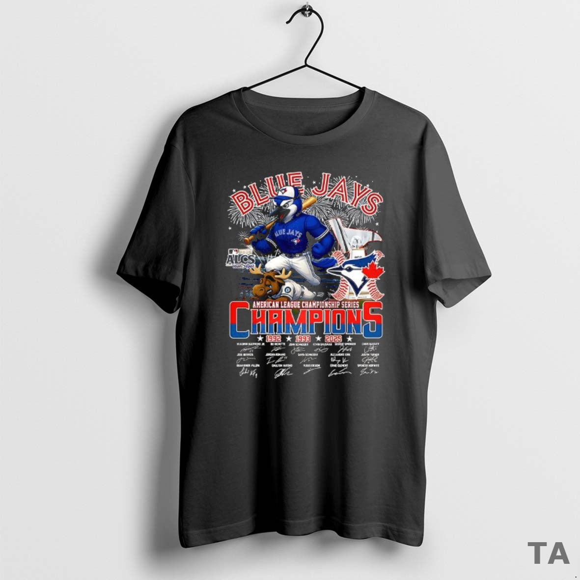 Top Blue Jays Beat Mariners Alcs World Series 2025 Champions Player Signature T Shirt Sweater