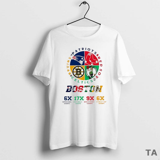 Top Boston City Of Champions Sport Team Logo T Shirt Sweater