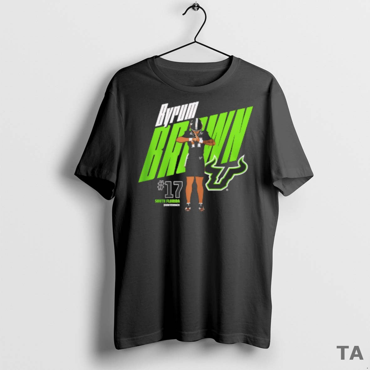 Top Byrum Brown 17 Usf Signature Pose T Shirt Sweater