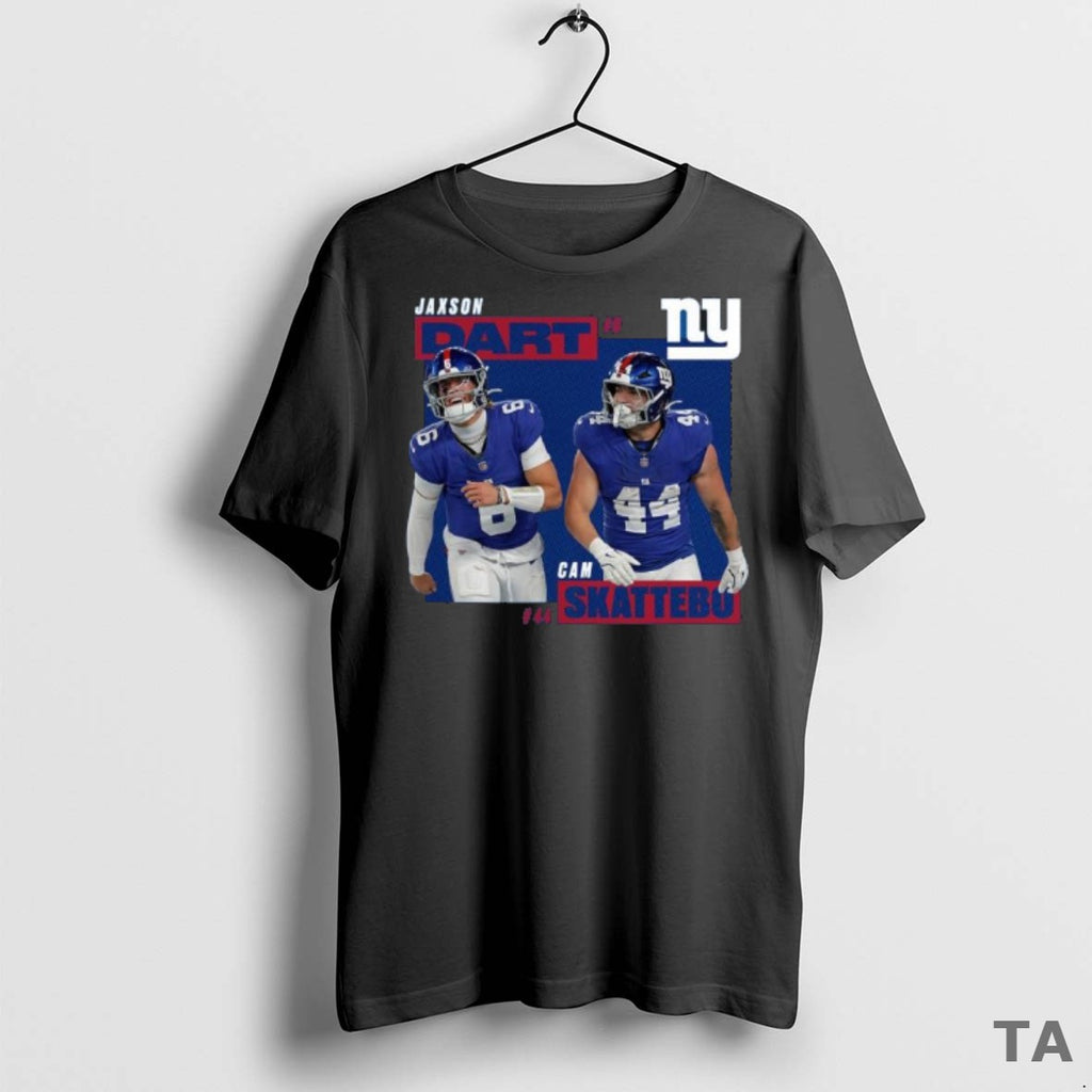 Top Cam Skattebo And Jaxson Dart New York Giants Player T Shirt Sweater
