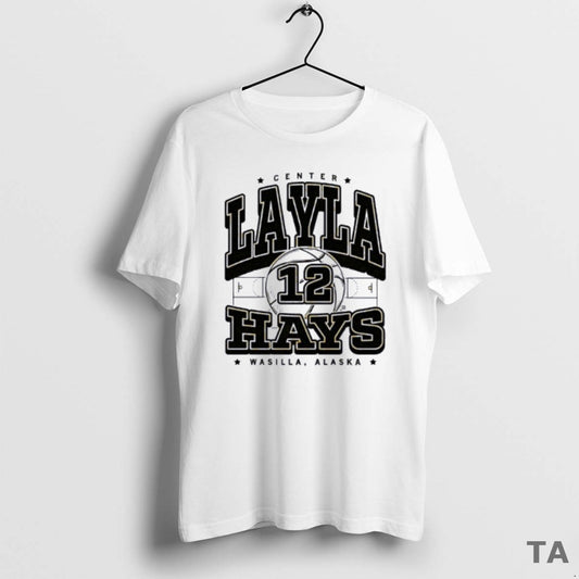 Top Center Layla Hays Max Collegiat Wasilla Alaska T Shirt Sweater