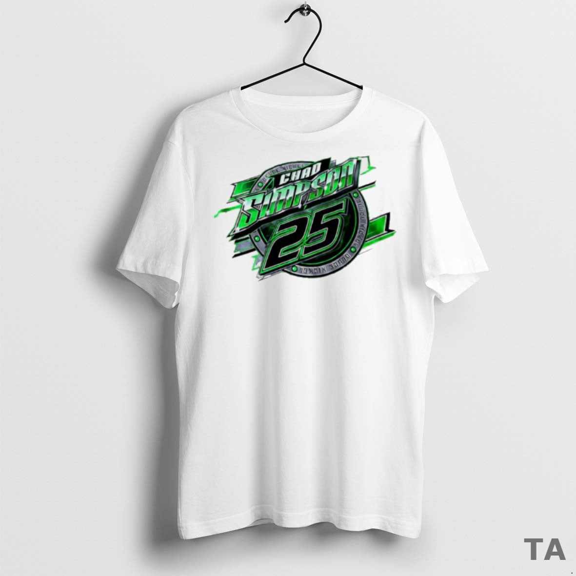 Top Chad Simpson 25 Deuce Nickel Logo T Shirt Sweater