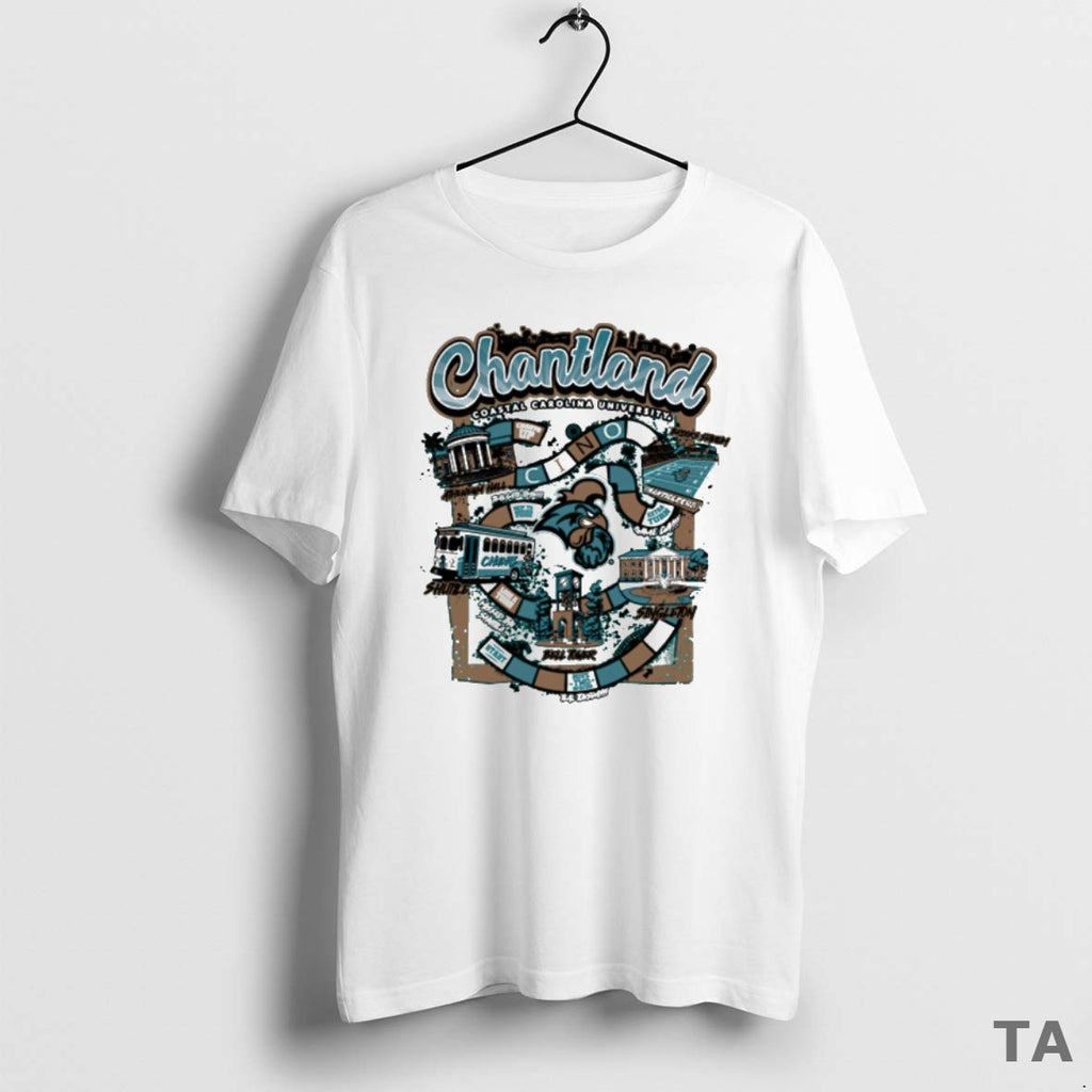Top Chantland Coastal Carolina University Homecoming 2025 Chanticleer Mascot T Shirt Sweater