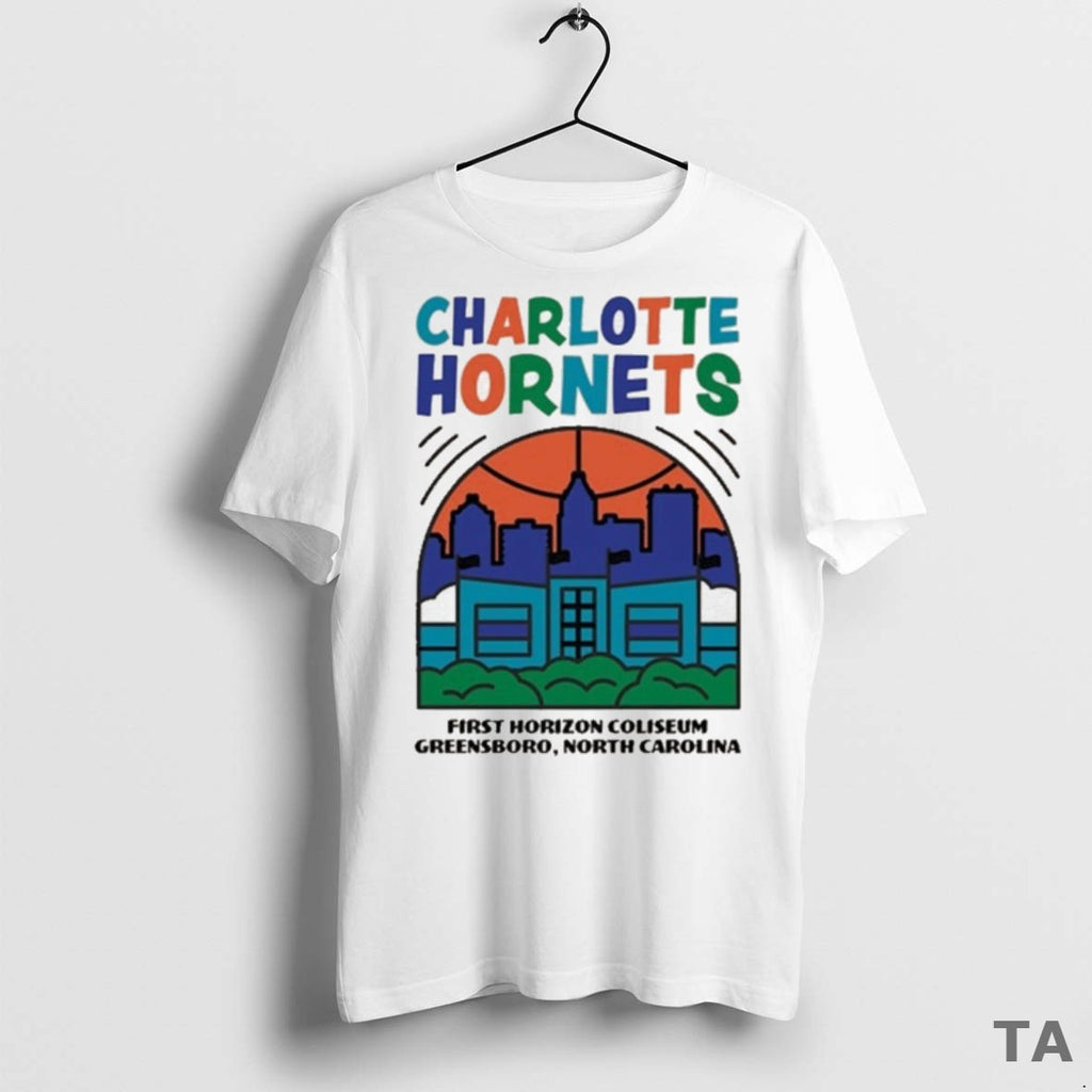 Top Charlotte Hornets First Horizon Coliseum Greensboro North Carolina 2025 T Shirt Sweater