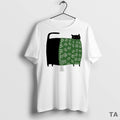 Top Chonky Christmas Cat T Shirt Sweater