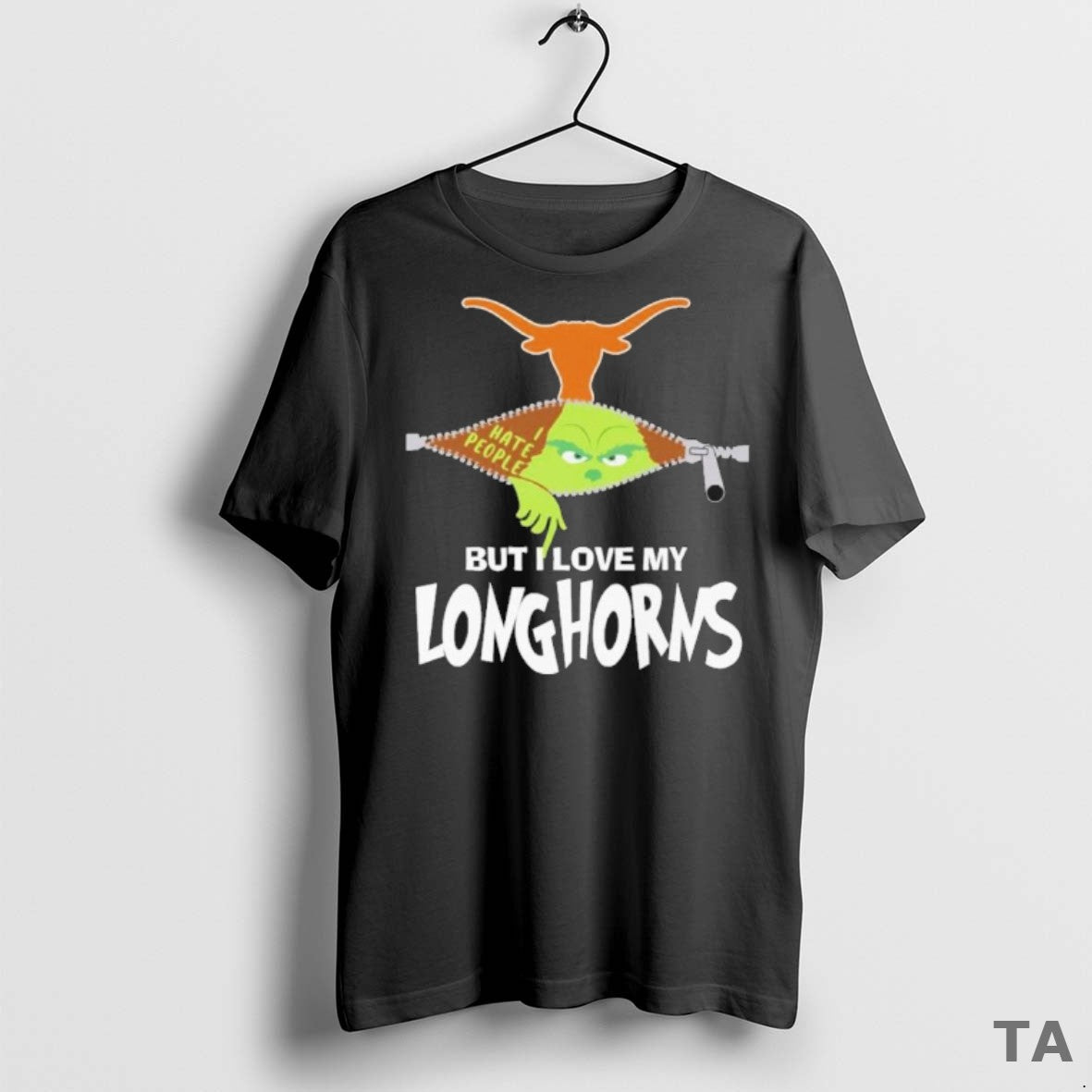 Top Christmas Grinch But I Love My Texas Longhorns T Shirt Sweater