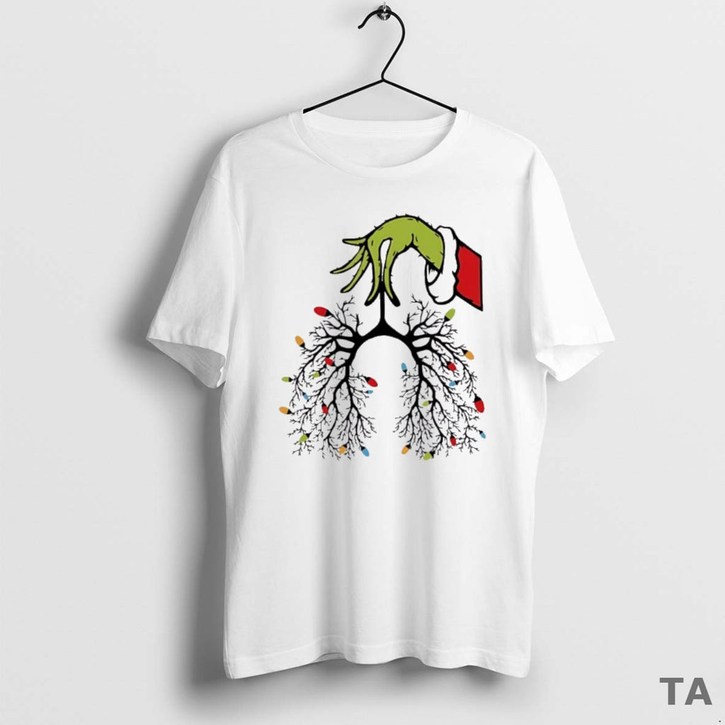 Top Christmas Nurse Lung Christmas Lights 2025 T Shirt Sweater