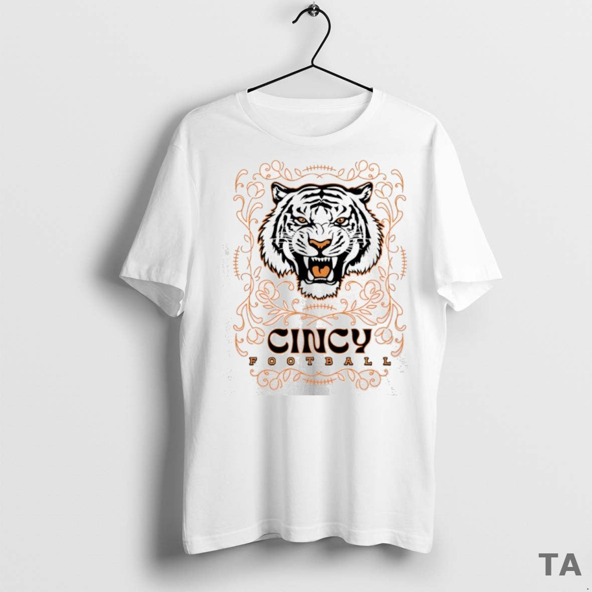 Top Cincy Football Tiger Pinstripe T Shirt Sweater