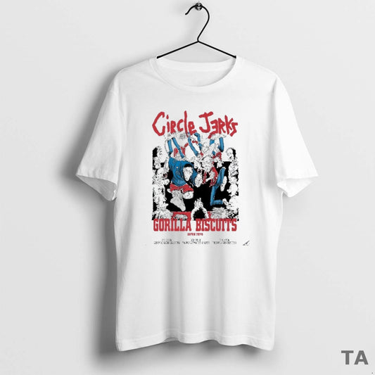 Top Circle Jerks Gorilla Biscuits Japan Tour 2026 T Shirt Sweater