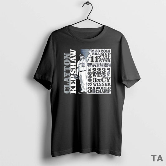 Top Clayton Kershaw Los Angeles Dodgers Baseball Goat List T Shirt Sweater