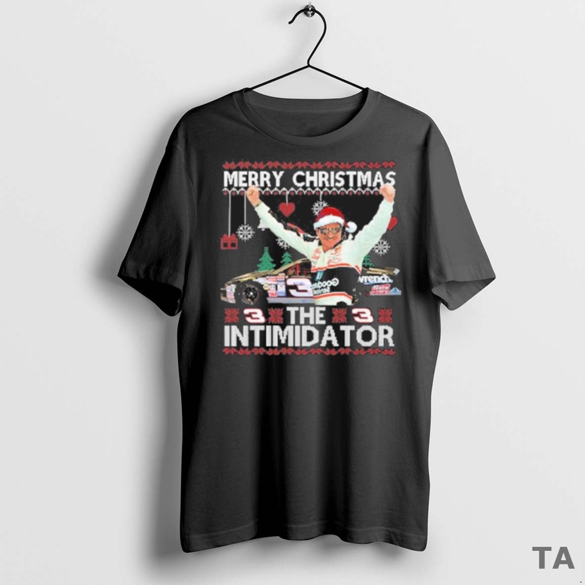 Top Dale Earnhardt Merry Christmas The Intimidator Ugly T Shirt Sweater
