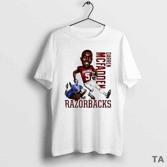 Top Darren Mcfadden Arkansas Razorback Caricature Cartoon T Shirt Sweater