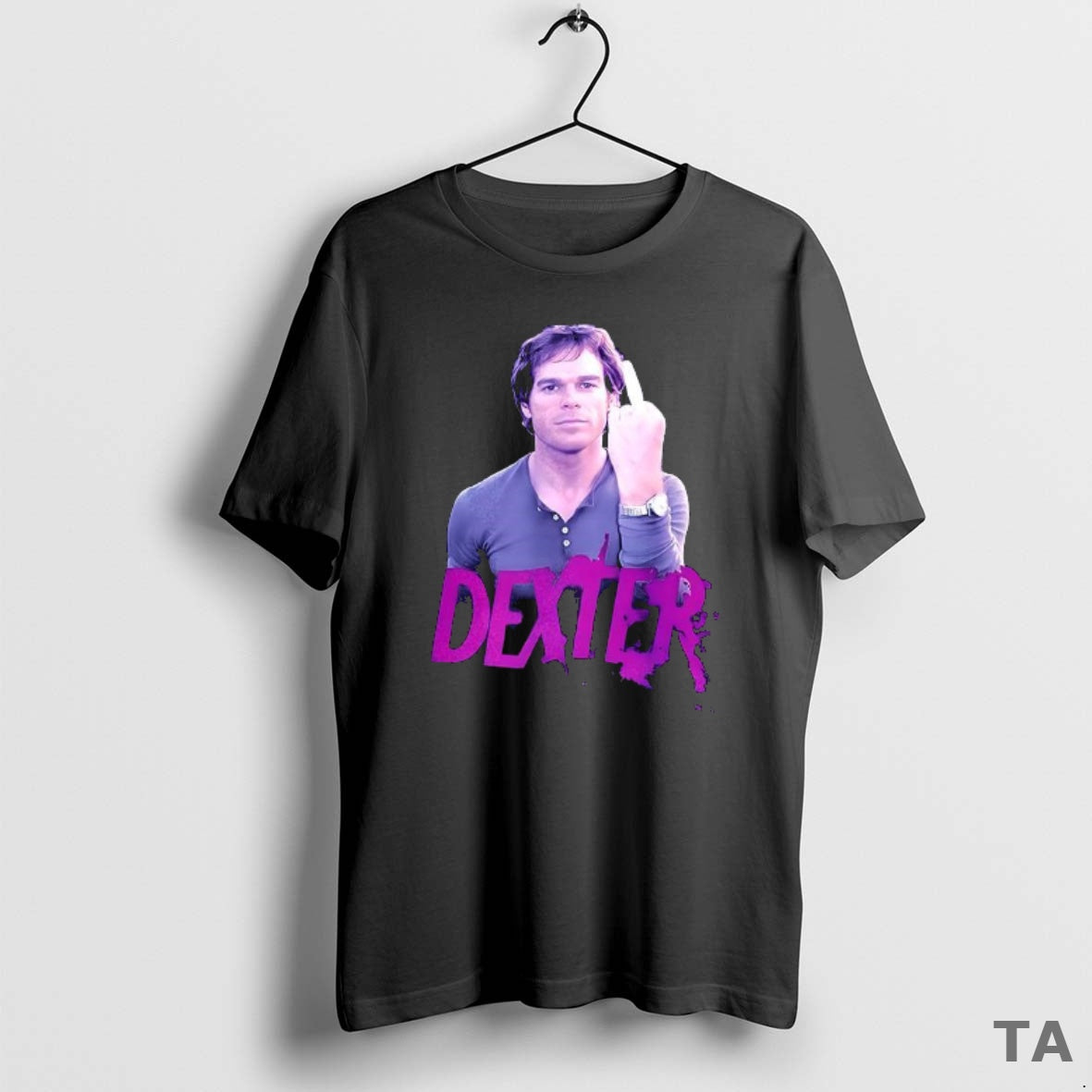 Top Dexter Morgan Middle Finger T Shirt Sweater